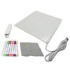 LED Light Up Memo Board 30x20CM LED Note Board Clear Acrylic Signs LED Light Up Message Board with Marker and Stand
