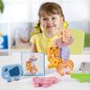 Montessori Spielzeug für 1 2 3 Jahre alte Jungen Mädchen, Tier Holzbausteine Sortieren & Stapeln Bildung Kleinkind Puzzle Spielzeug