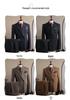 Coffee Color Men's Formal Suit Set for Weddings and Business - Groom and Best Man Fit