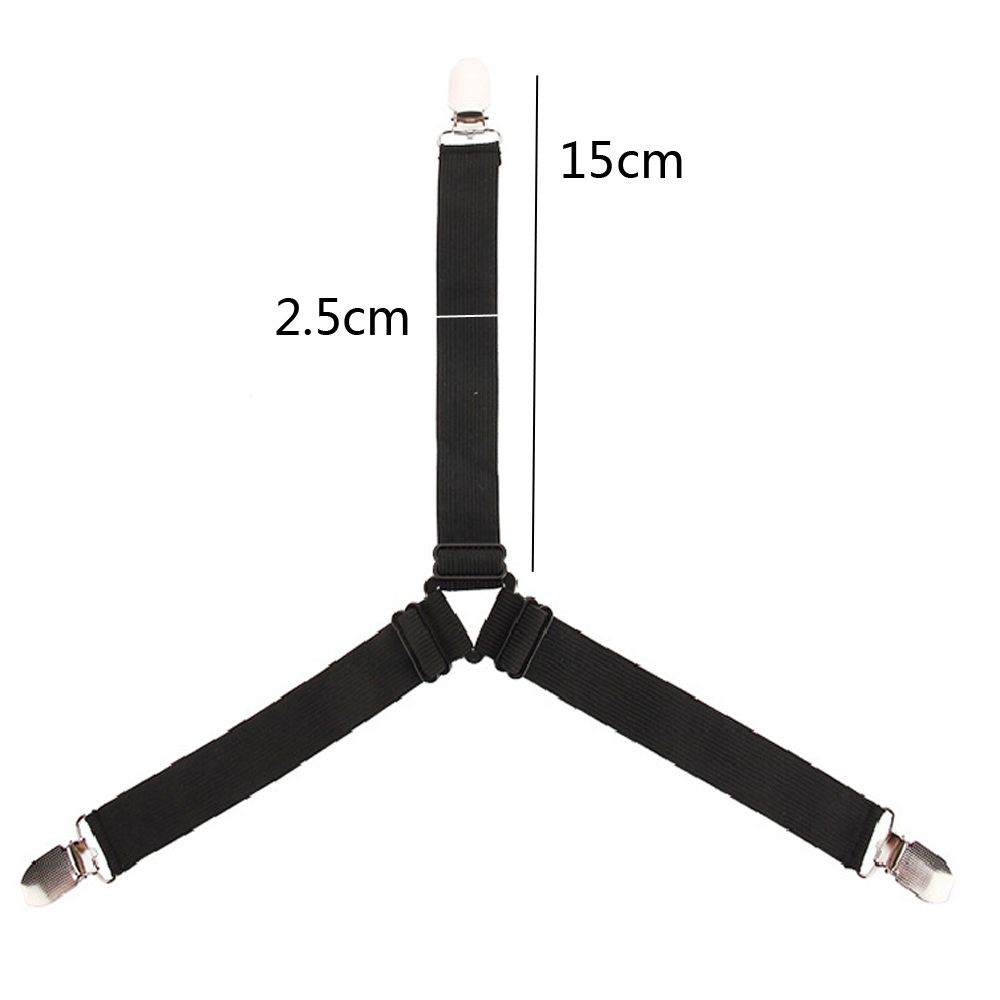 4Pcs Bed Sheet Clip Mattress Fasteners Useful Elastic Cover Blankets Grippers Holder Fixing Slip-Resistant Belt Clip