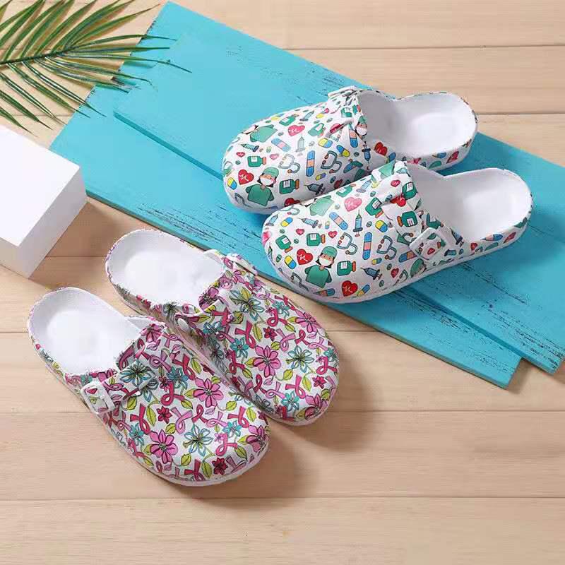 Women's Medical Slippers: Closed-Toe, Soft Sole, Protective Indoor/Outdoor Nurse Shoes