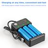 Fast USB Smart Battery Charger Suitable for Rechargeable 18650 Lithium-ion and IMR Batteries 3.7V Battery USB Charging Seat USB Three-slot Chargin