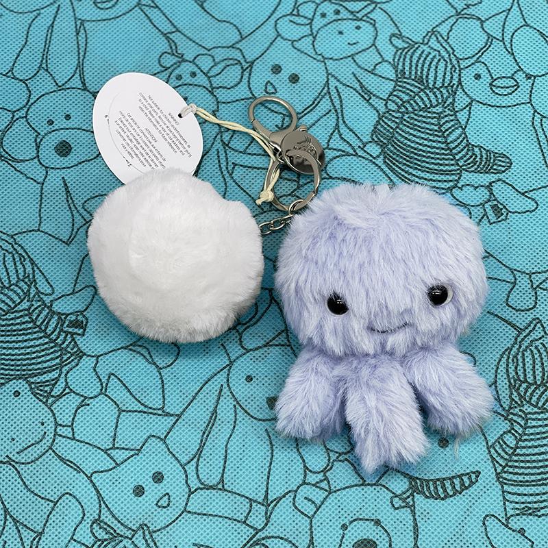 Jellyfish Plush Toys, Croissant Keychains, Marshmallow Plush ,Toys Black hole, avocado, Cherry, Sunflower Bag Charms