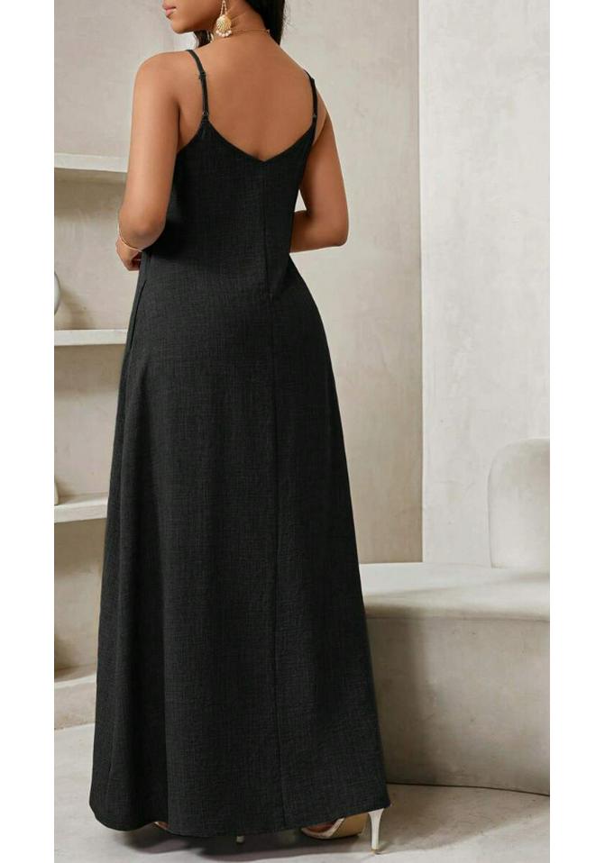 2026 European Summer Casual Resort Women's Long Strap Dress