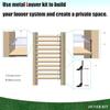 Deck-Sonnenschutzsystem Halterungen Lamellen-Hardware-System für Jalousien und Rollläden Strapazierfähiger Stahl Pulverbeschichtet Lamellen-Pergola