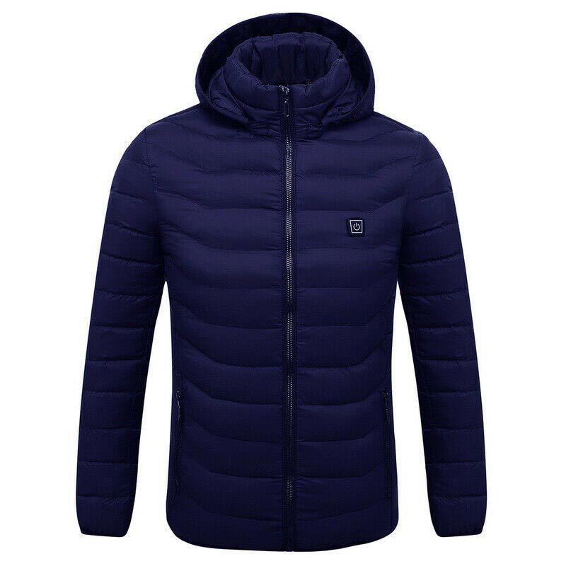Thermal Winter Electric Usb Padded Coat Battery Heated Hoodie Jacket Warmer Body