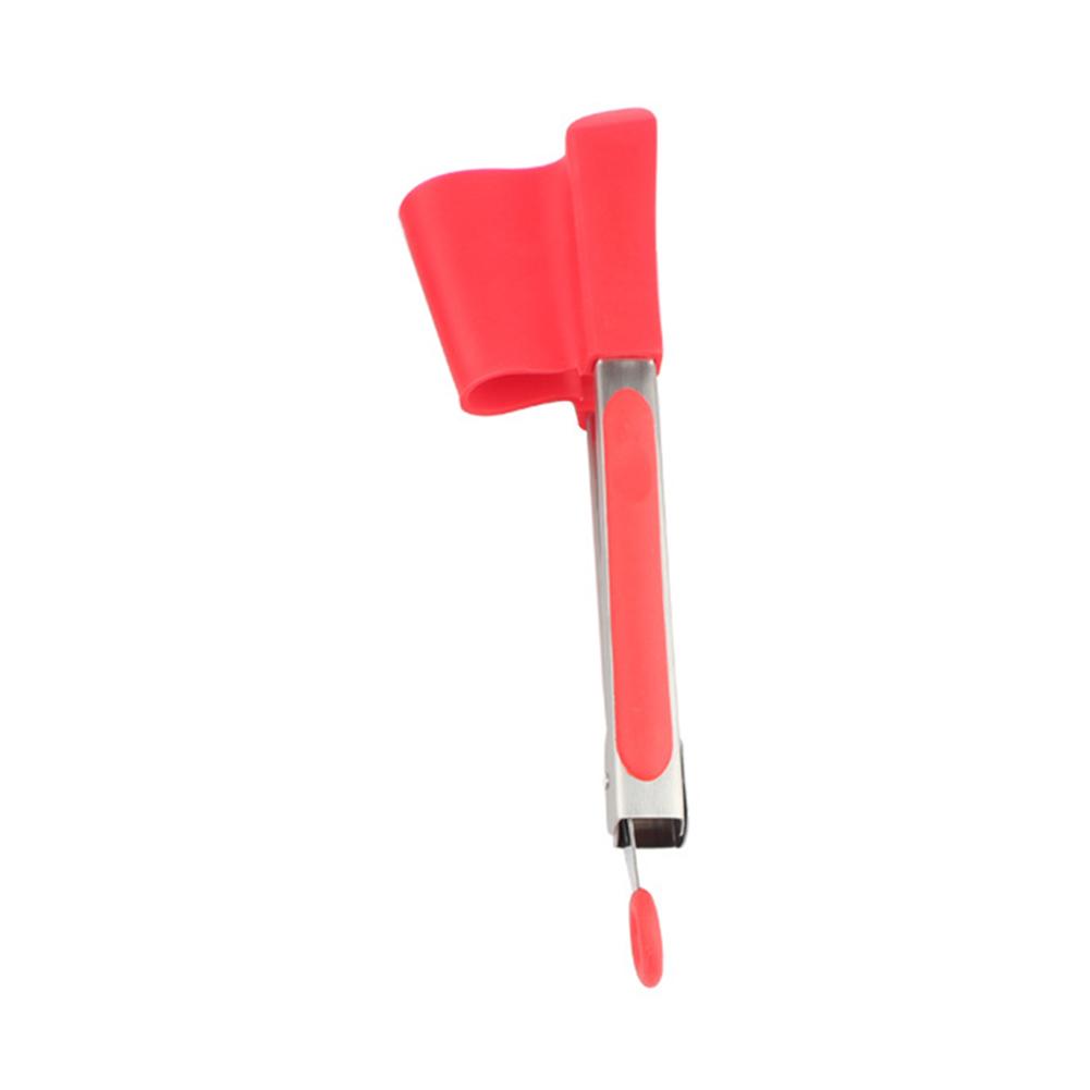 One-piece Silicone Food Tong High Temperature Resistant Food Clamp Kitchen Utensil
