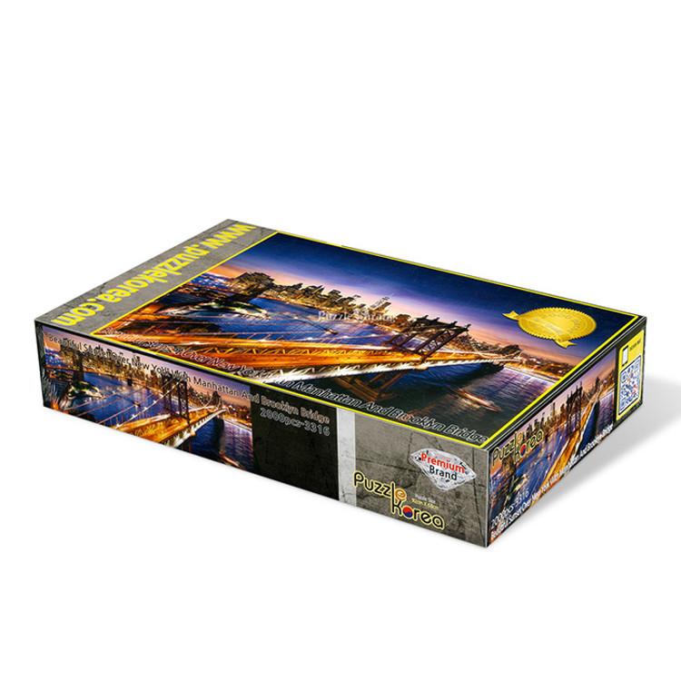 2000-teiliges Puzzle – Wunderschöner Sonnenuntergang in Manhattan, New York, beliebtes koreanisches Puzzle