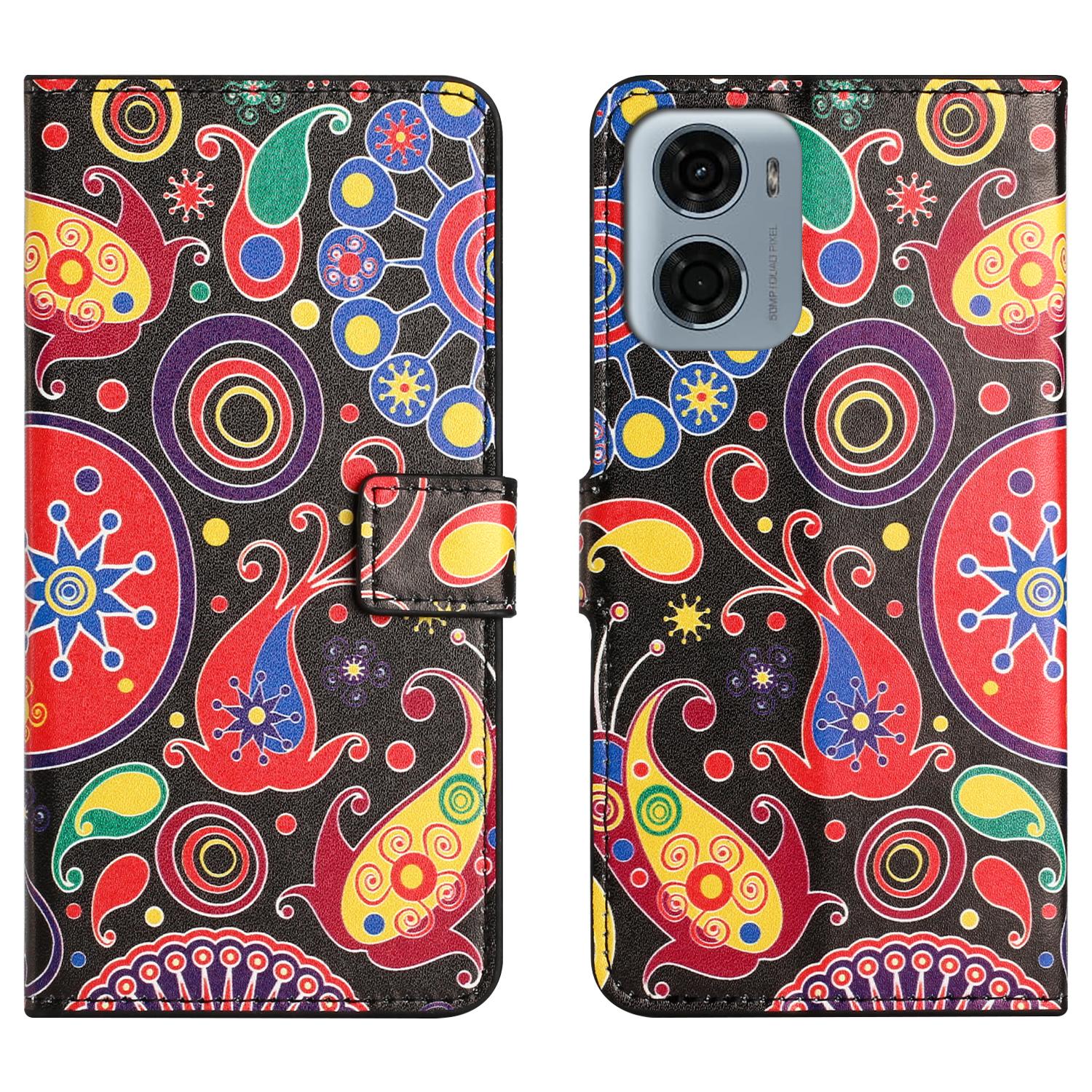 

Для Motorola Moto E15 4G/G05 4G Чехол с рисунком Печать PU кожаный кошелек Чехол для телефона Jelly Fish