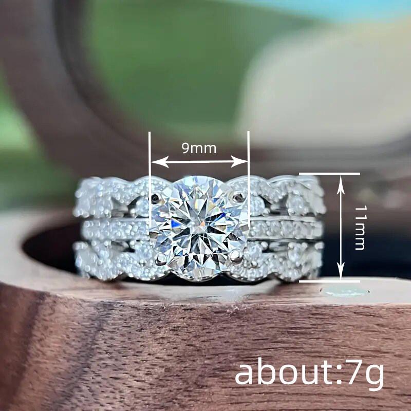 CopperLuxury Cubic Zirconia Proposal Ring for Women Fashion Delicate Bridal Wedding Band Jewelry Gifts