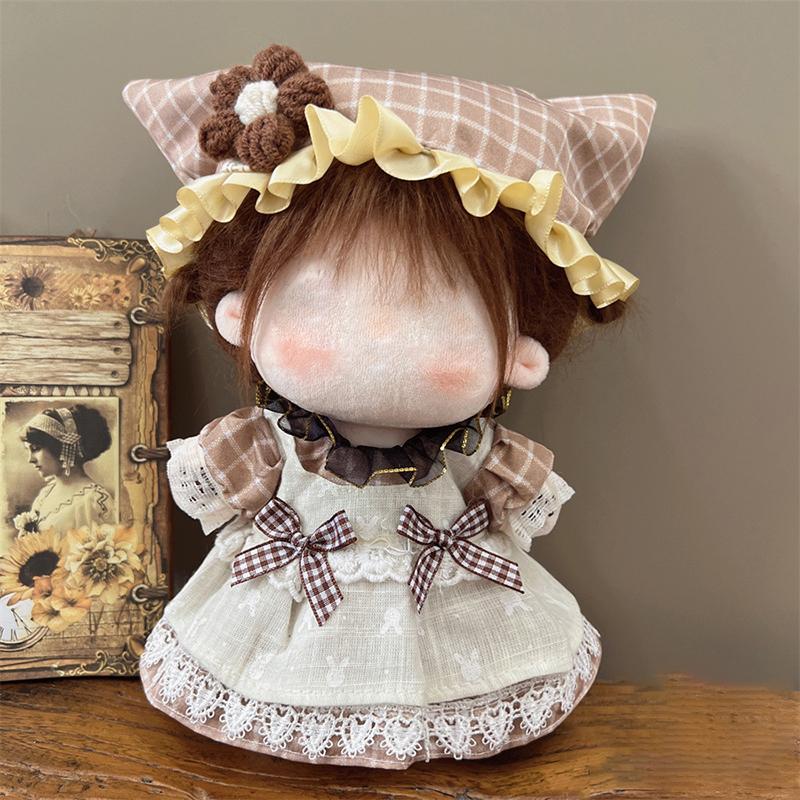 Pretty Dress Set Clothes For 20Cm Cotton Doll Plush Toys Dress Up Clothing Princess Skirt Cute Fresh Princess Dress Set
