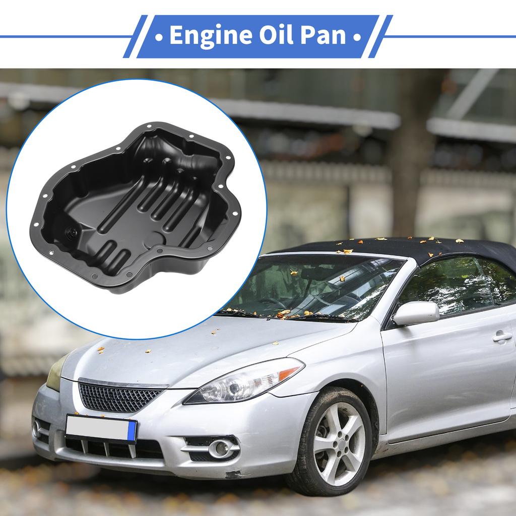 UXCELL 1 Pc No.1210128060 Engine Oil Pan for Toyota RAV4 2006-2008 for Toyota Solara 2006-2008 for Toyota Camry 2007-2009