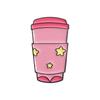 Coffee Cartoon Eyecatching Cup Badge Brooch Unique Enamel Coating For Looks Trendy