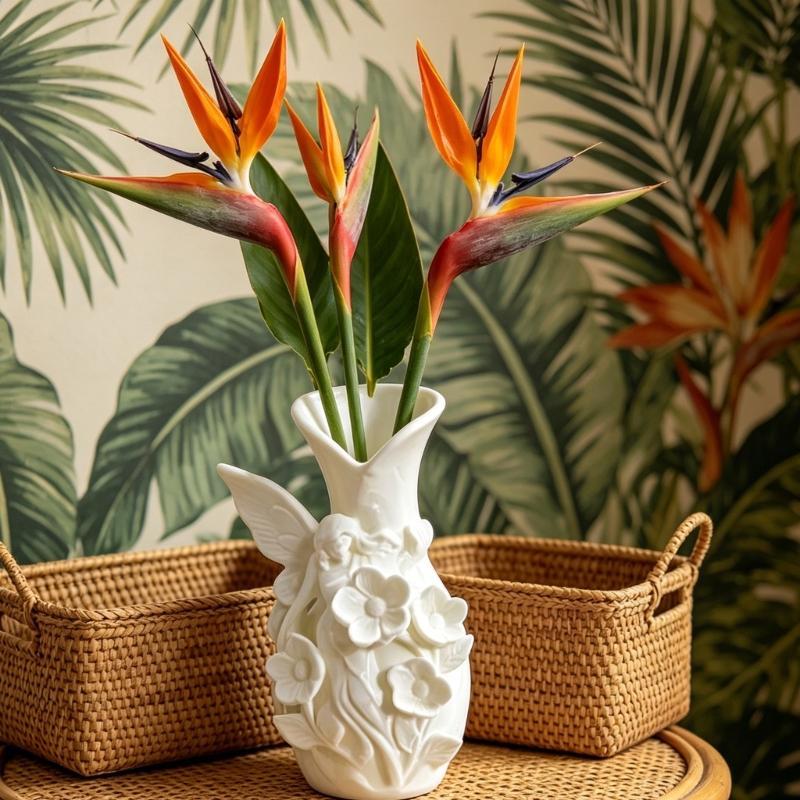 3D-gedruckte Vasen Feengarten Blumenvase für Heimdeko Dekorative Vasen für Wohnzimmer Büro Tischmittelstücke