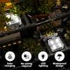 2PCS Outdoor Waterproof Solar Lights Led Ice Cube Brick Lamp Stair Step Paver Lamp For Yard Patio Lawn Garden Decoration Light