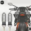 2pcs 8mm Mini Motorcycle LED Turn Signal Lights Amber Flashing Light Blinker Turn Signal Lamp 12V Moto Indicator Lamp Accessory