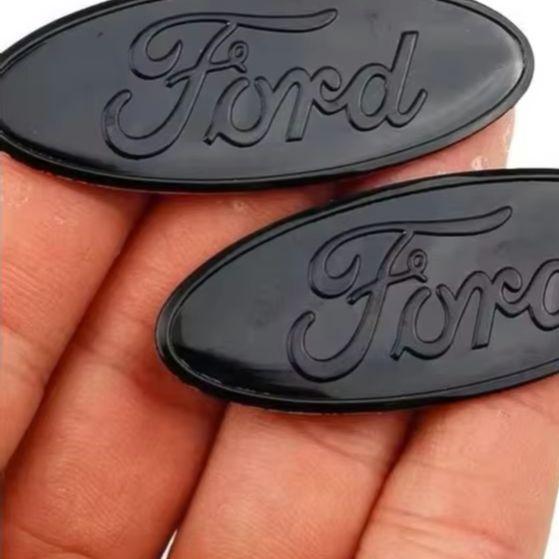 58x22mm Badge for Ford Car Steering Wheel Center Emblem Sticker Focus 3 MK2 Fiesta MK7 Mondeo Mk4 Fusion Kuga Transit Edge F150