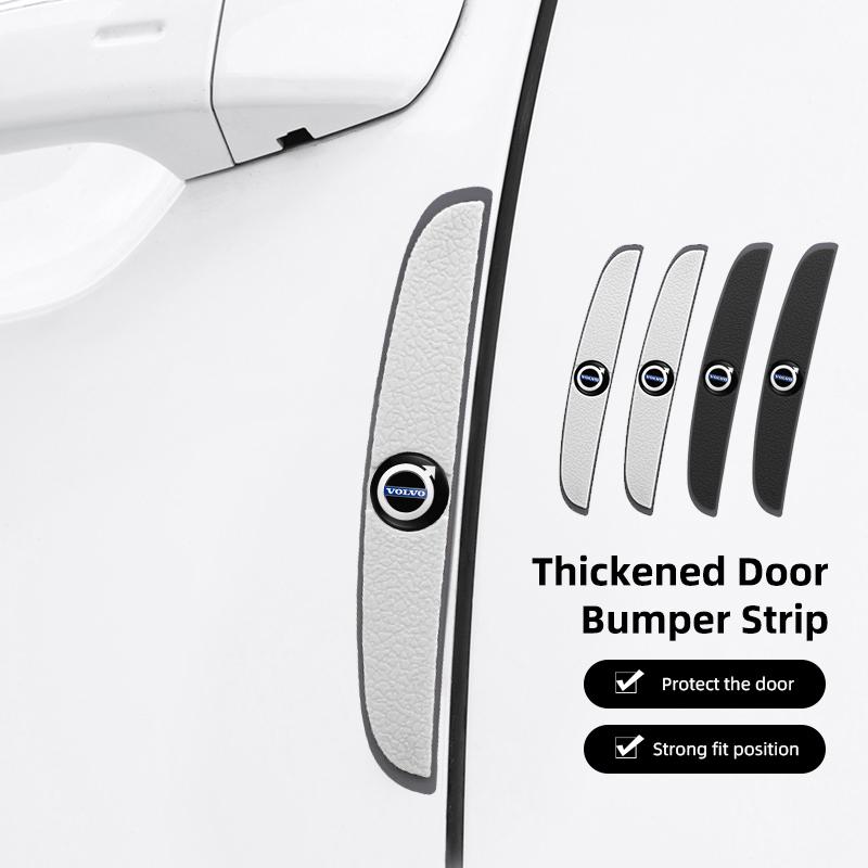 4Pcs Car Door Anti Scratch Protection Strips For Volvo XC40 XC90 XC60 CX70 S60 V60 V70 S90 Rubber Decoration Sticker Car Supplie