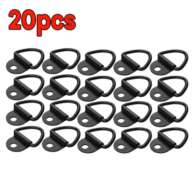 D Rings Tie Down Anchors Ring Pull Hook Stainless Steel Lashing Ring Load Fit for Car Boat Cargo Trailer Vehicles RV Van