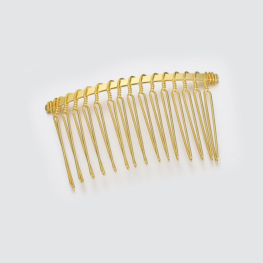 10pcs 12/15/20mm Gold Color Teeth Hair Combs Hairpin for Jewelry Making DIY Bridal Wedding Hairwear Headwear Accessories