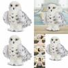 Delightful Wizard Snowy Owl Plush Toy Cuddly Stuffed Doll For Kids Collectors