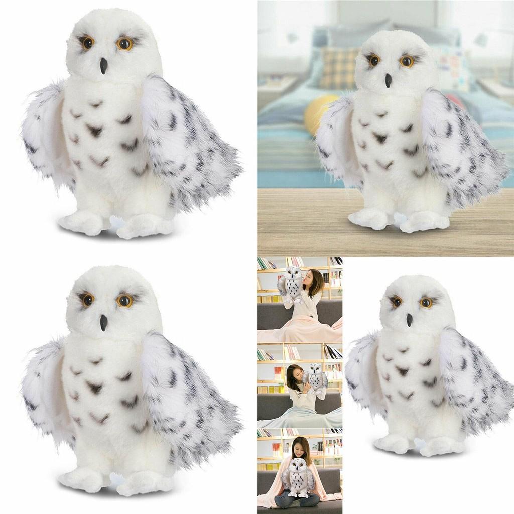 Delightful Wizard Snowy Owl Plush Toy Cuddly Stuffed Doll For Kids Collectors