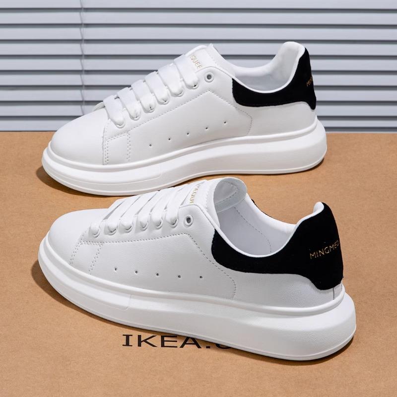 McQueen Little White Shoes Women's 2025 Spring New Platform Sports Dad Shoes Ins Casual Versatile Couple Men's and Women's Shoes