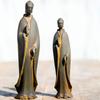 Outdoor Sitting Buddhism Statue Meditating Carving Statue Buddhism Sculpture for Peaceful Home and Garden Decoration