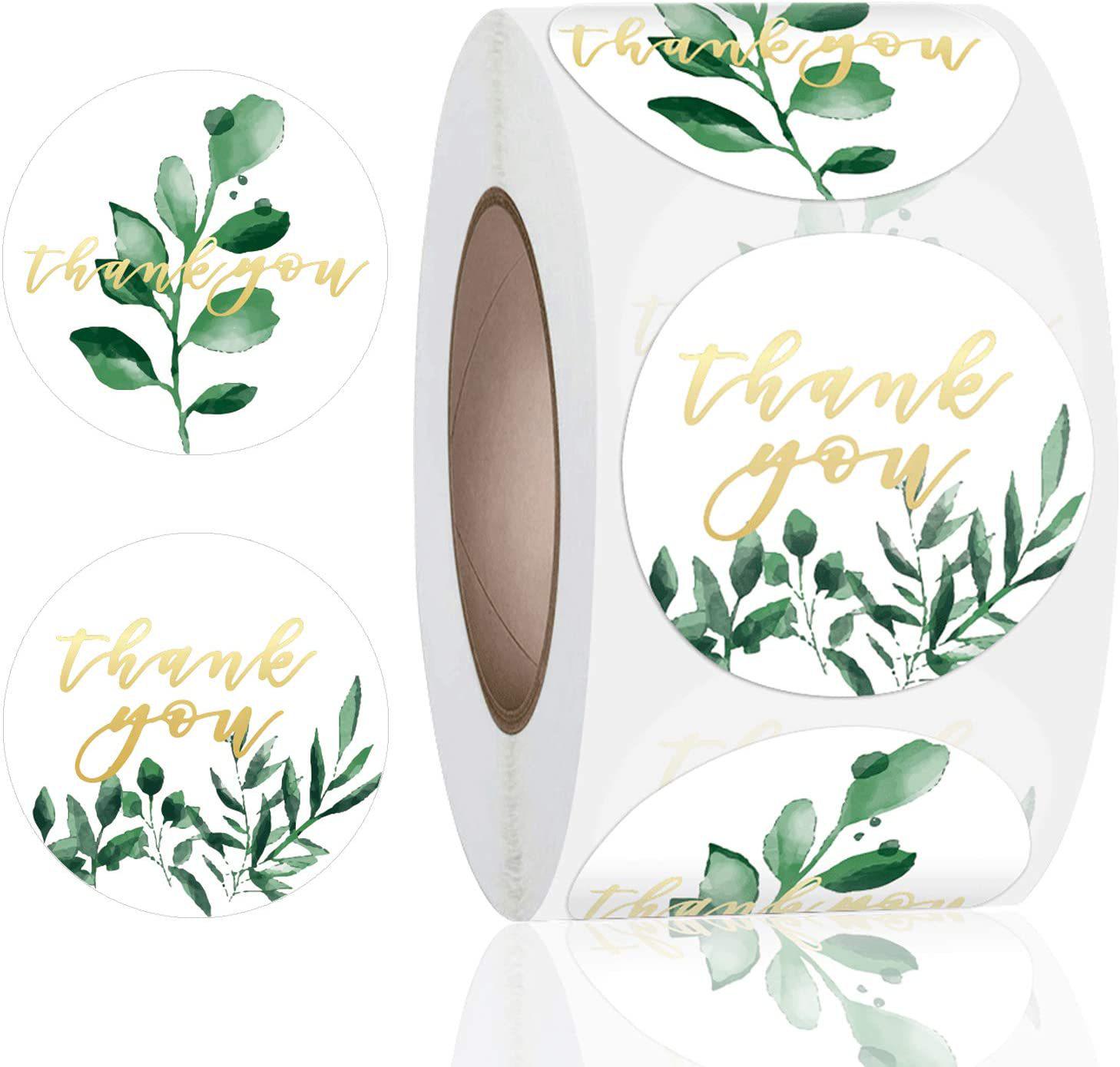 

500 Наклеек «Спасибо»/Рулон - Декоративная Подарочная Серия Самоклеящиеся Этикетки