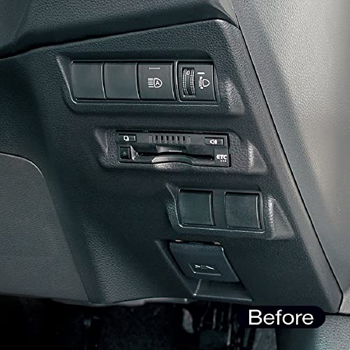 Tsuchiya Yac SY-CO10 Einbau-ETC-Abdeckung für Toyota Corolla Cross Schwarz 2,2 x 13 x 6,2 cm