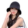 Summer Hat Women's Fashion Knitted Sweet Small Clear Bucket Hat Summer Sunshade Sun Hat