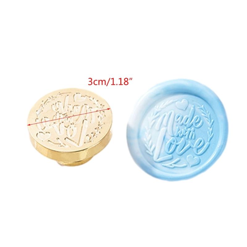 English Series Sealing Wax Stamp for Christmas Envelopes Card Wedding Invitation Decoration Solid Brass Wax Seal Stamp