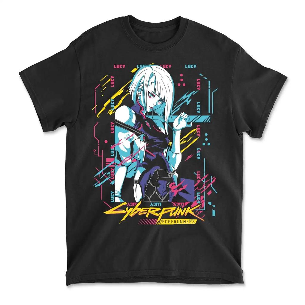 Cyberpunk Technologie Trendiges T-Shirt für Männer Modisches Reines Baumwolle Hohe Qualität Street T-Shirt Geschenk für Anime-Fans und Fans