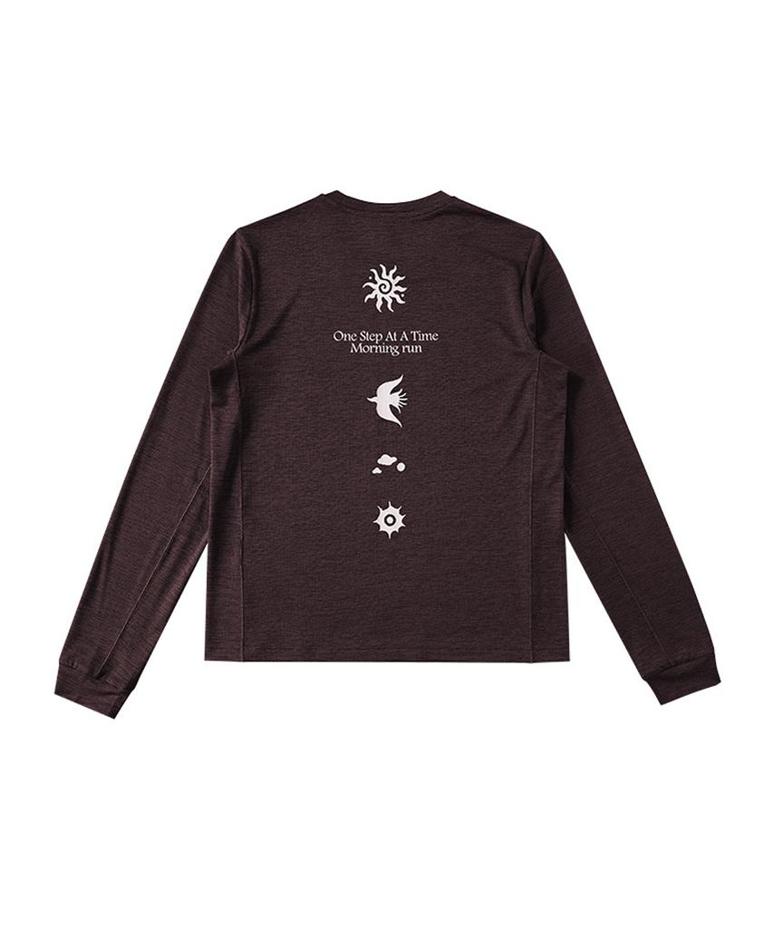 Beoteunseoul [Womens] Airlight Back Graphic Morning Run Long Sleeve (7 Colors)