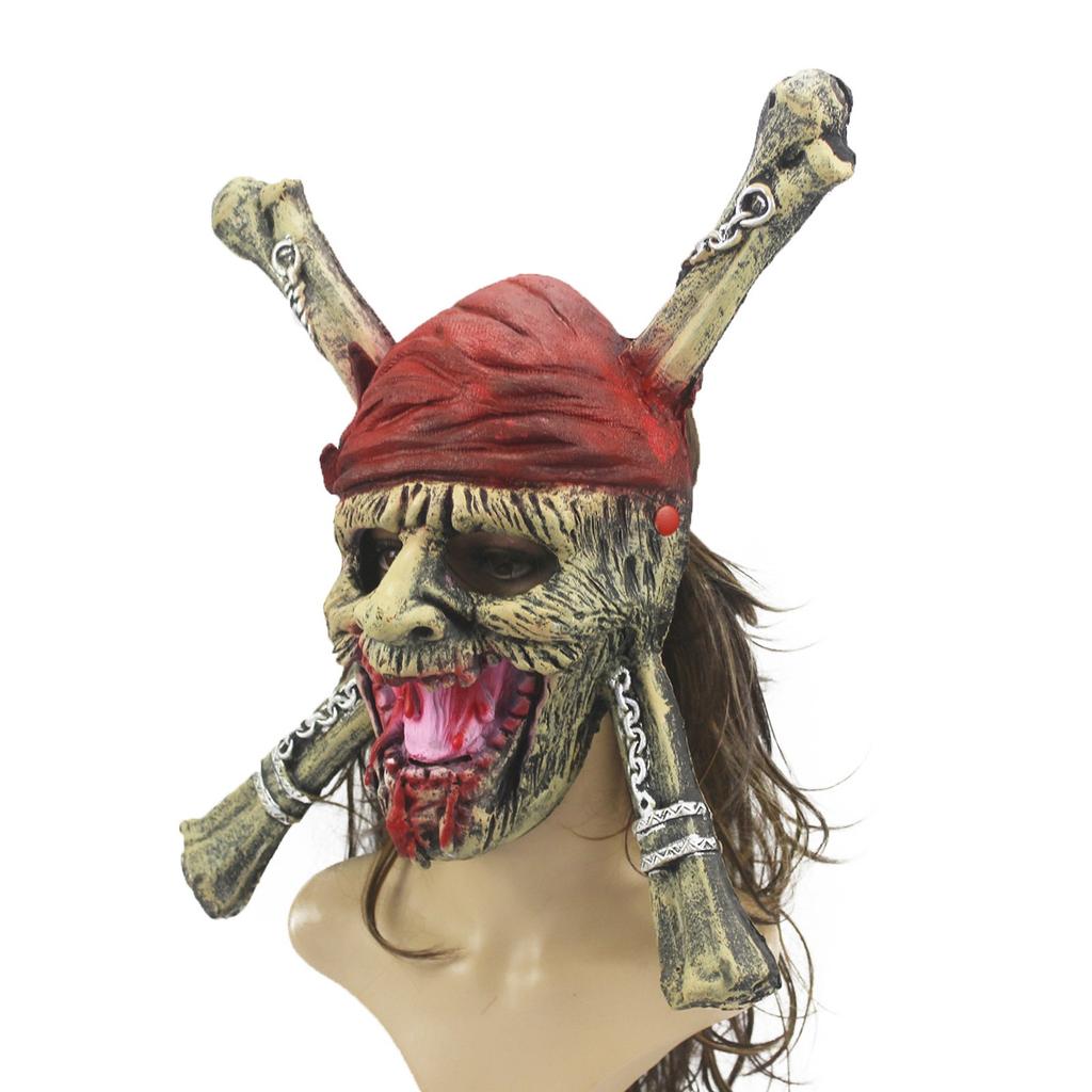 Priate SkullMask Men Horror Costume Mask Full Face Mask Props