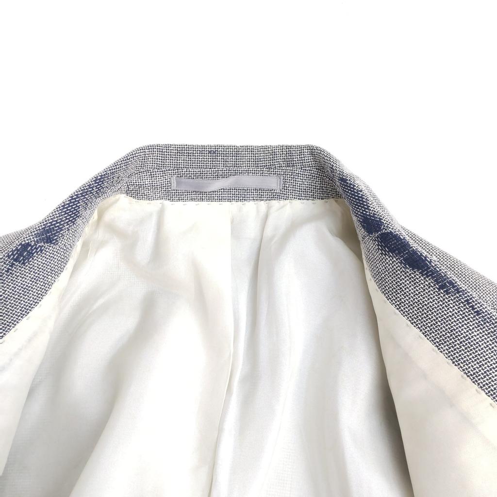 Hugo Boss Seidenmischung Maßgeschneiderte Jacke Herren S-M Grau(GEBRAUCHT)