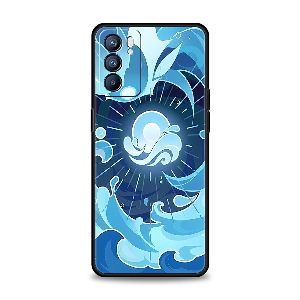Genshin Impact Phone Case For Oppo Reno13 Reno12 Reno11 F Reno10 Pro A54 5G Find X5 A53 A52 A9 A17 A57 A78 4G A79 A80 A98 Cover
