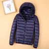 Ultra-light Plus Size Loose Thin Down Jacket Women Fashion Autumn Slim Short Hooded Warm Duck Down Coat Women Outerwear M-5XL