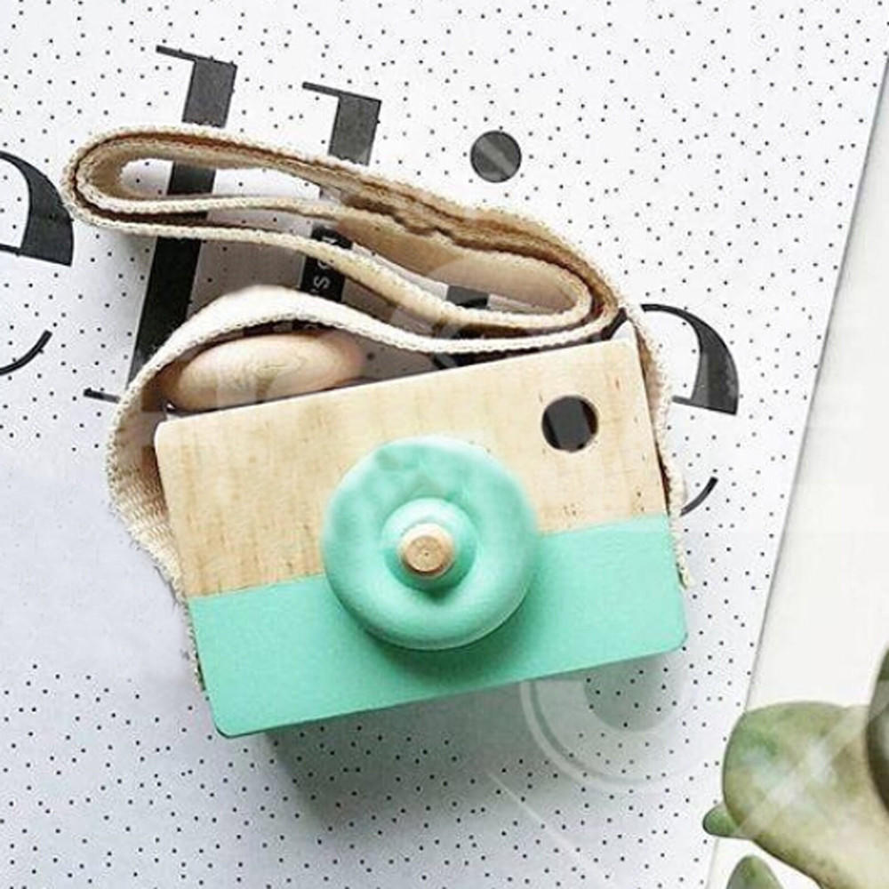 wooden camera baby toy