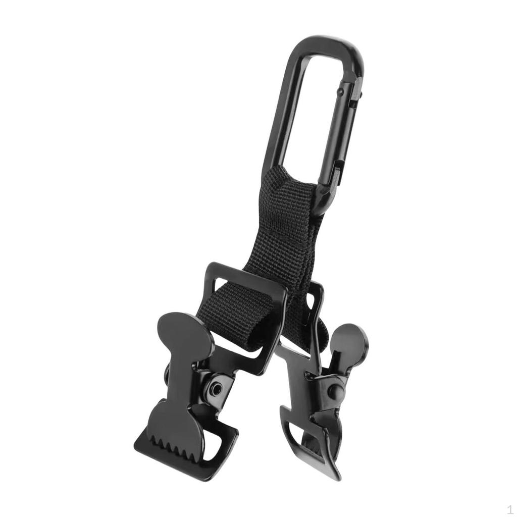 Clip, Firefighter , Glove Strap, Metal/polyester, Easy Attachment for Construction Site Equipment,