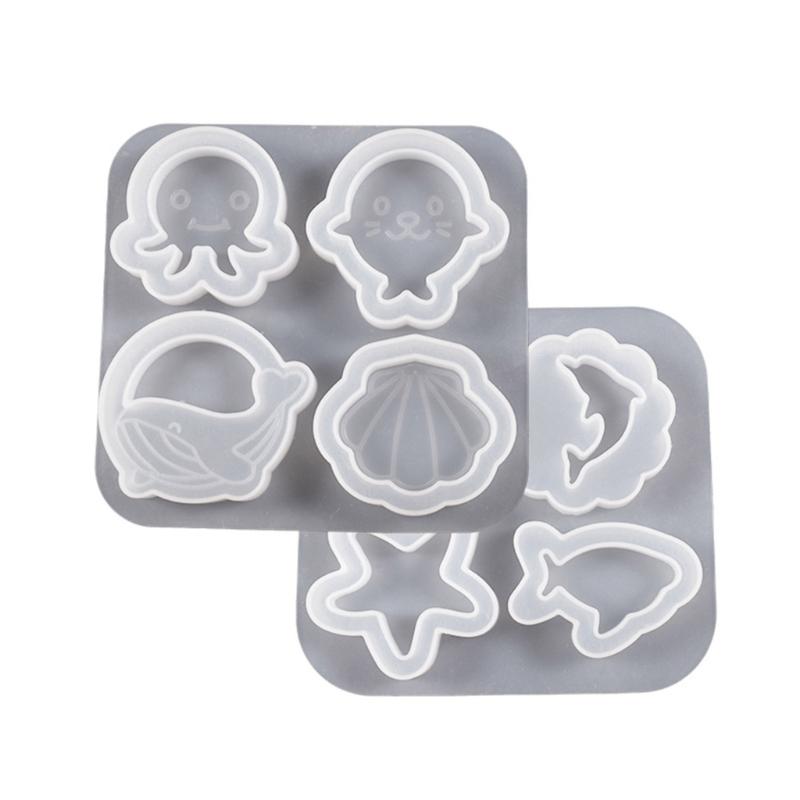 Marine Animals Silicone Mold Epoxy Resin Mold Quicksand Keychain Mold DIY Jewelry Pendant Tools Crafts Making Supplies