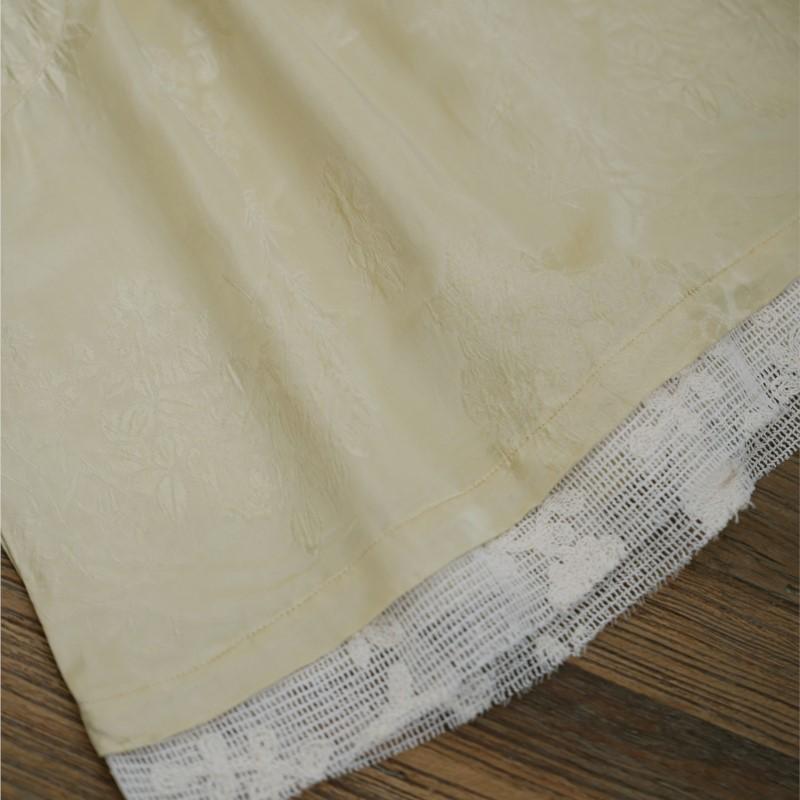 Johnature Camicie Jacquard Vintage da Donna Camicie Stand a Sette Maniche Primavera Bottoni Stile Cinese Camicie Morbide di Alta Qualità