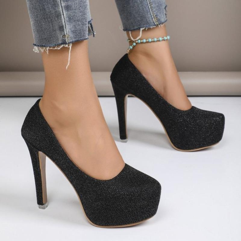 Damen Pumps Stiletto Sexy Hohe Absätze Große Größen Damen 2026 Neu Sommer Plateau Freizeit Pumps Luxus Hochzeitsschuhe