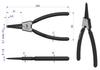 Waryński 200mm straight external circlip pliers