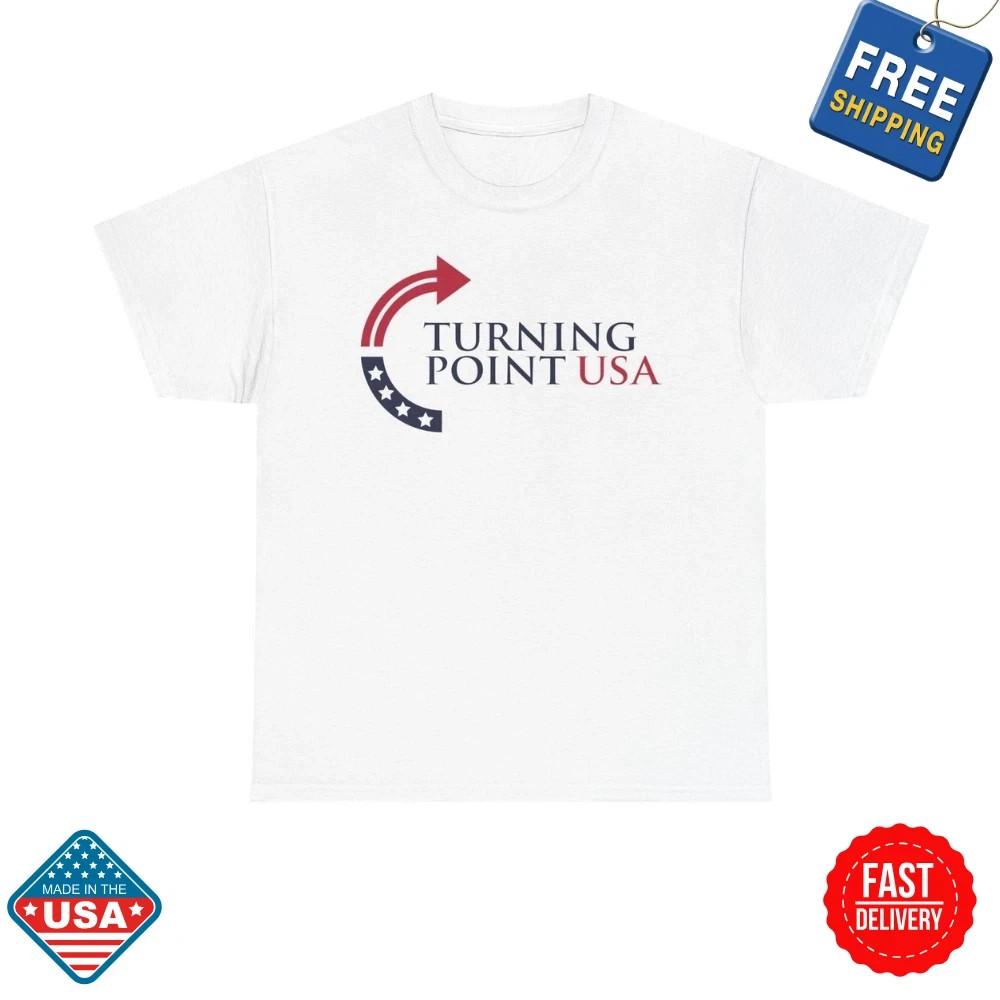 Charlie Kirk Turning Point USA Unisex T-Shirt Inspired Heavy Cotton Graphic Tee Unisex T-Shirt XXXL