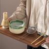 2025 New Petal Matcha Set 8PCS Glazed Matcha Kit with Matcha Bowl Whisk Spouted Tools Handcrafted Ceremony Luxury Gift Box