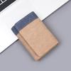 Retro Denim Men's Wallet Blue Black Khaki Three Fold Money Bag Multi-slot Short Coin Purse Men Male