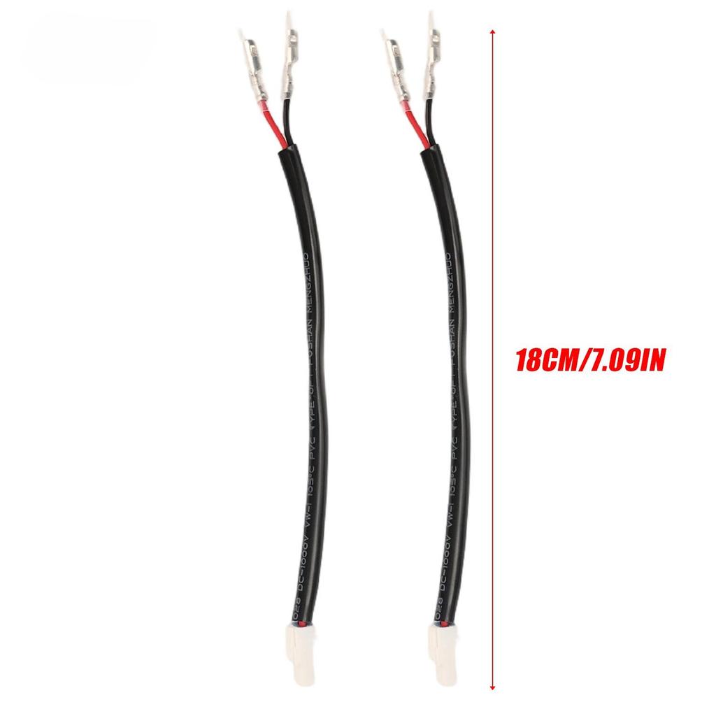 2 Pin Turn Signal Indicator Adapter Wiring Harness Plug and Play Blinker Cable No Cut Easy Install for Motorcycle Upgrade 18cm