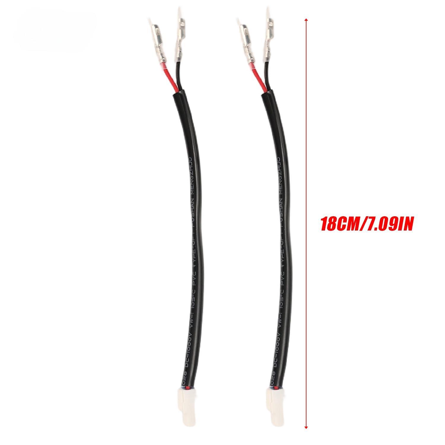 

2 Pin Turn Signal Indicator Adapter Wiring Harness Plug and Play Blinker Cable No Cut Easy Install for Motorcycle Upgrade 18cm