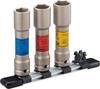 TONE Impact Thin Long Wheel Nut Socket Set (with Holder), HA403LN, 12.7mm (1/2") Drive, Includes 3 Pieces